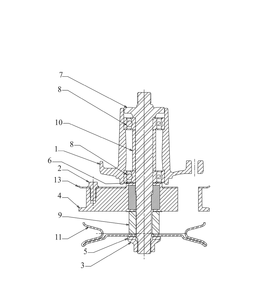 Deck Drive Spindle Diagram and Parts List for CC760ES (12AE76JU010)(2016) Cub Cadet Lawn Mower